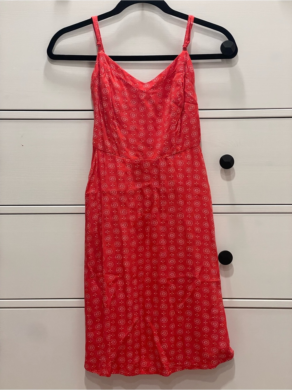 SO Red Printed Dress
